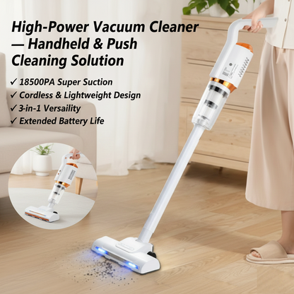 High-Power Vacuum Cleaner — Handheld & Push Cleaning Solution