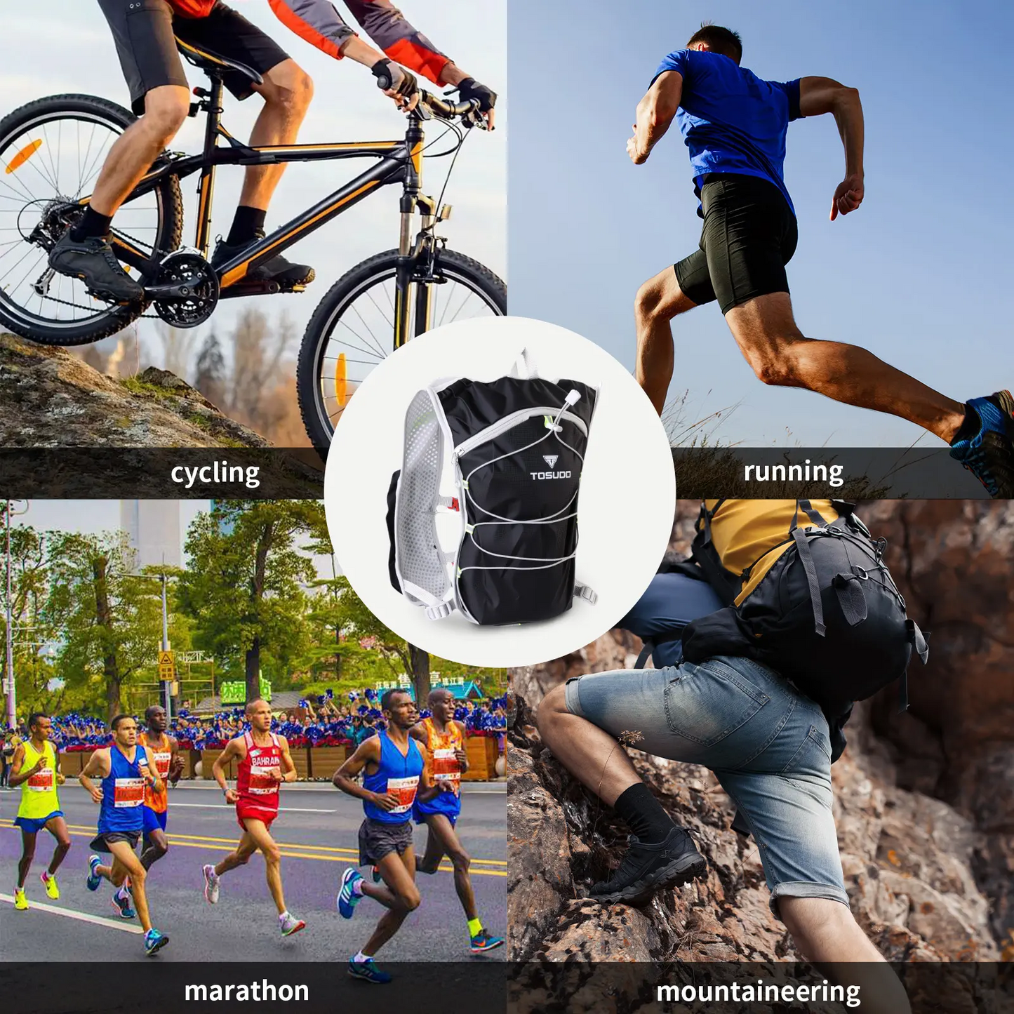 Cycling Backpack – Waterproof Splash-Proof Outdoor Hiking & Bike Pack