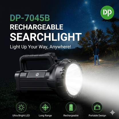 Rechargeable LED – High-Brightness Handheld Outdoor Camping & Emergency Light