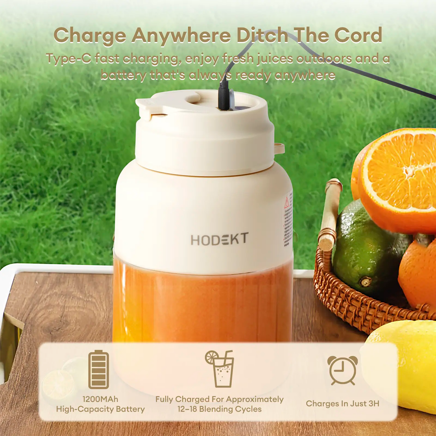 Mini Portable Juicer – Rechargeable Electric Juice Cup for Daily Use
