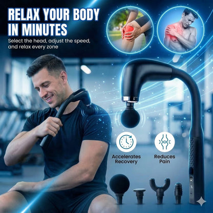 Mini Massage Gun – 9 Modes Full Body Muscle Massager