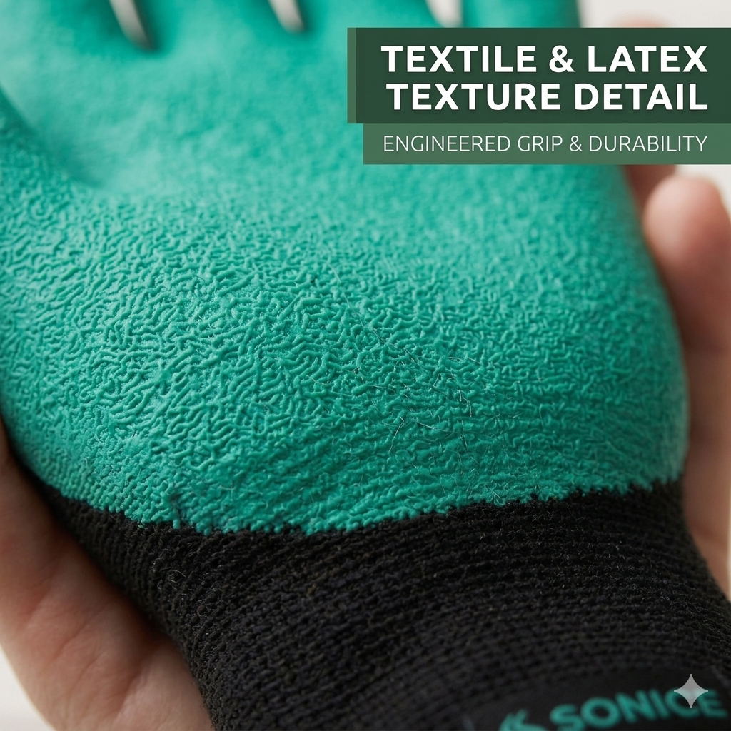 Garden Digging Gloves with Claws – Breathable Anti-Slip