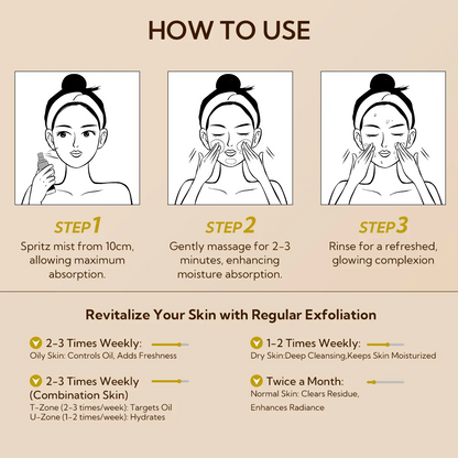 Exfoliating Peel Spray for Body – Aloe Vera Hydrating Skin Renewal