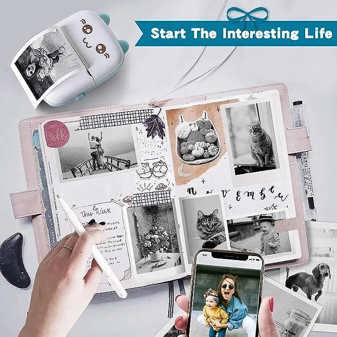 Mini Portable Pocket Printer – Thermal Label & Memo Printer