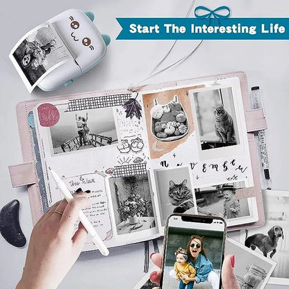 Mini Portable Pocket Printer – Thermal Label & Memo Printer