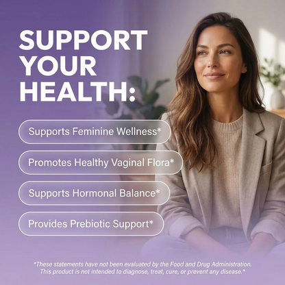 Women’s Vegan Probiotic + Prebiotic Capsules – Cranberry & D-Mannose Formula