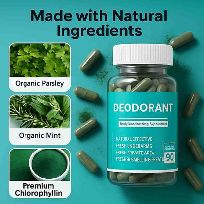 Chlorophyll Deodorizing Capsules – Natural Body Freshness Supplement