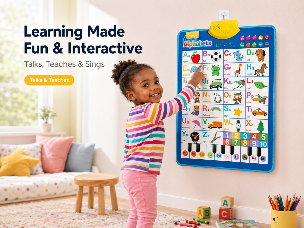 Kids English Learning Talking Poster in use
