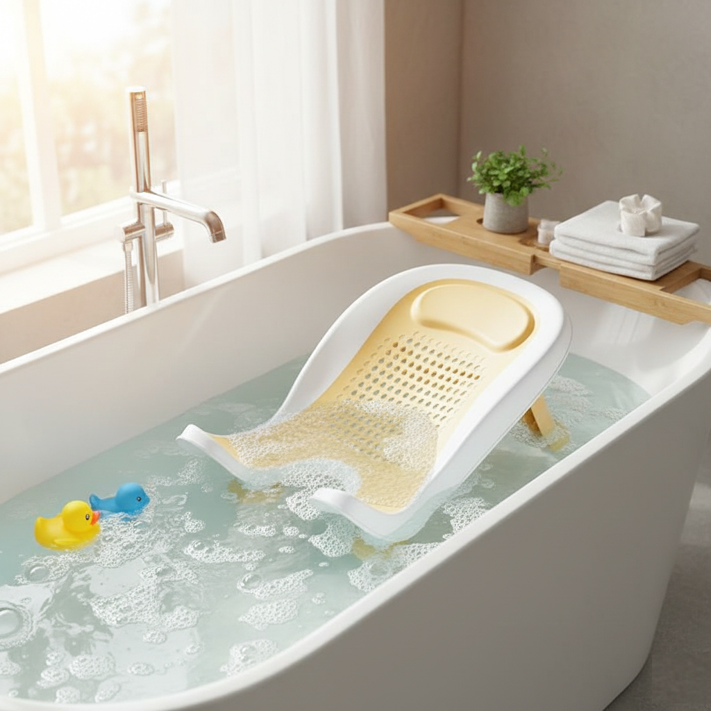 Portable Newborn Bath Support — Safe & Comfy Bath Time