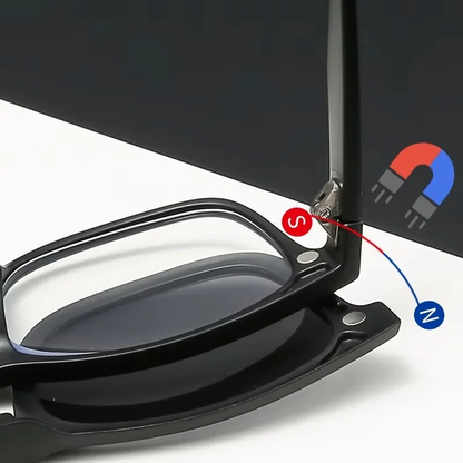 5 in 1 Magnetic Clip On Sunglasses – Polarized Interchangeable Eyewear