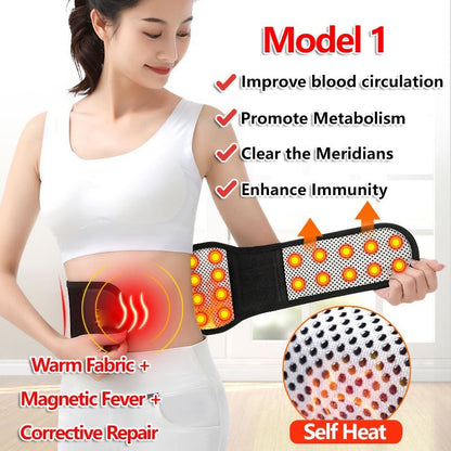 Self Heating Abdominal Belt – Adjustable Waist Protection & Comfort Strap