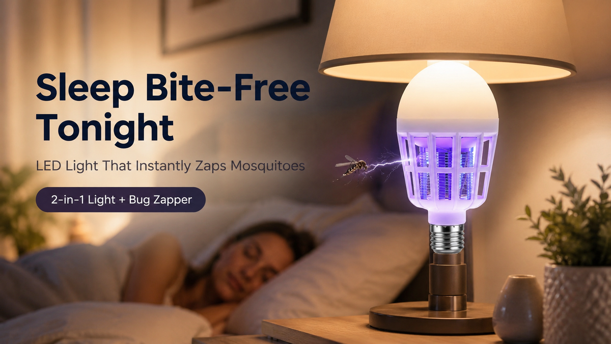 LED Mosquito Killer Bulb — E27 smart bug zapper light