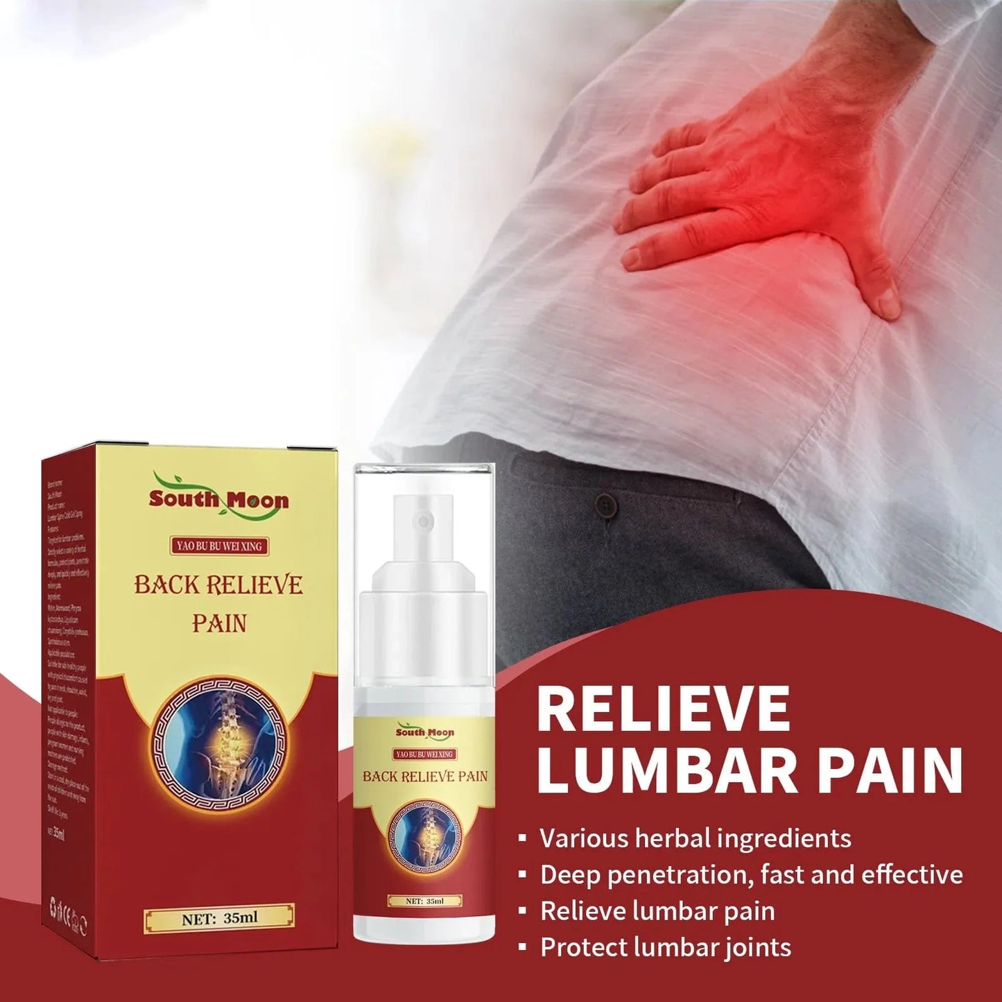 Back Pain Relief Herbal Spray-Manufactured In Japan
