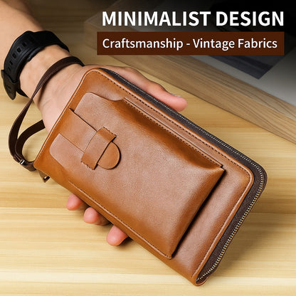Vintage Large Capacity Multi-Function PU Leather Men’s Wallet