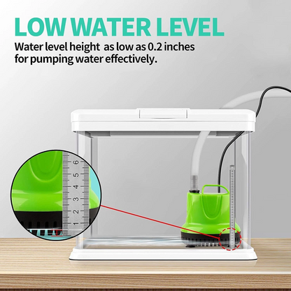 Quiet Submersible Aquarium Pond & Tank Water Pump