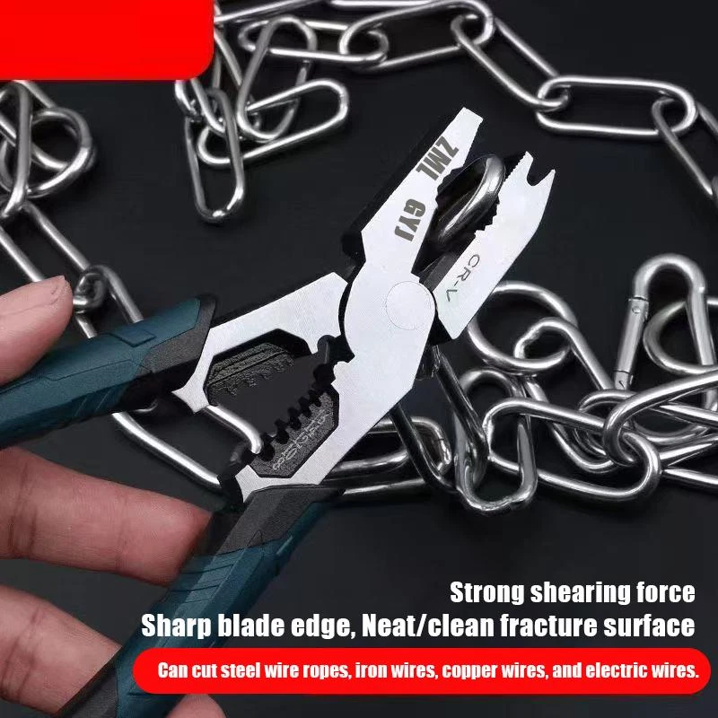 9 Inch Heavy Duty Bent Nose Wire Pliers Industrial Grade
