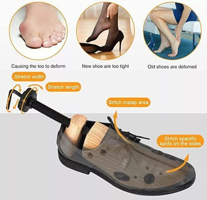 Wooden Shoe Stretcher – Make Tight Shoes Instantly More Comfortable