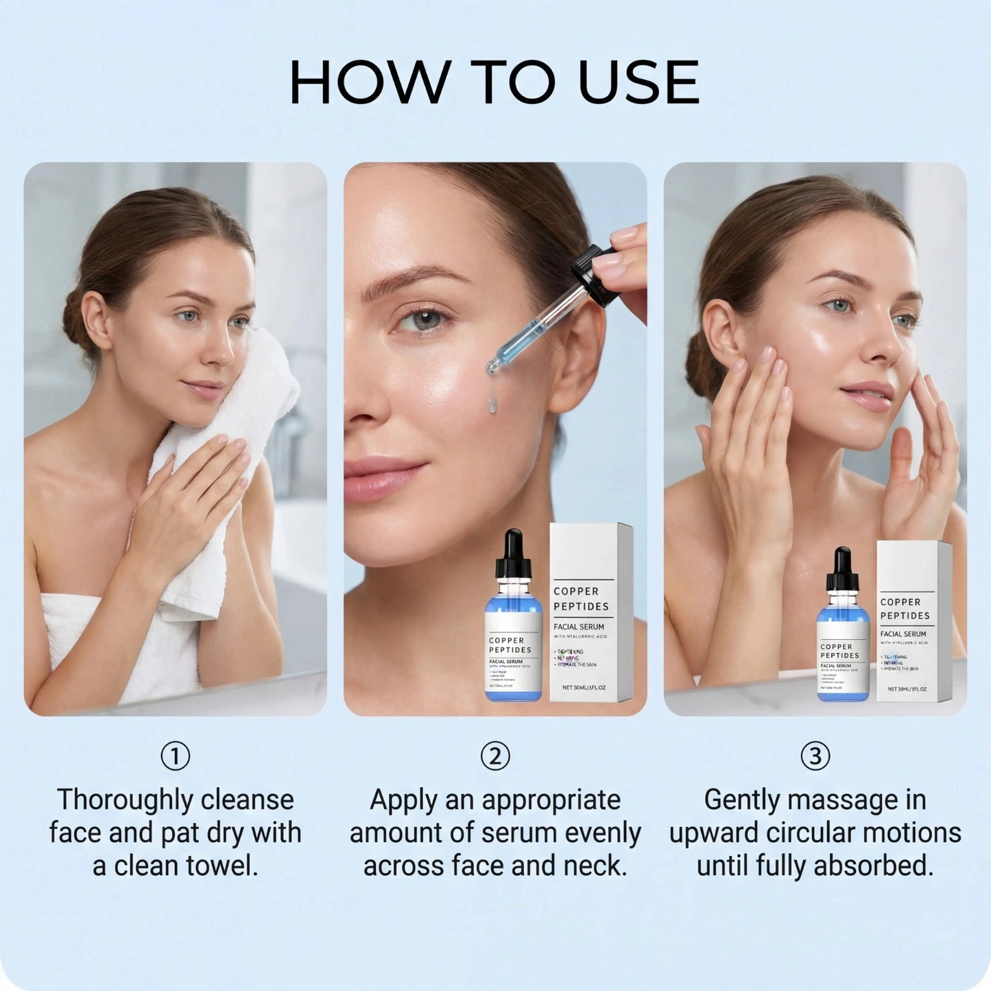 Copper Peptide Face Serum – Hydrating & Firming Skin Care Serum with GHK-Cu