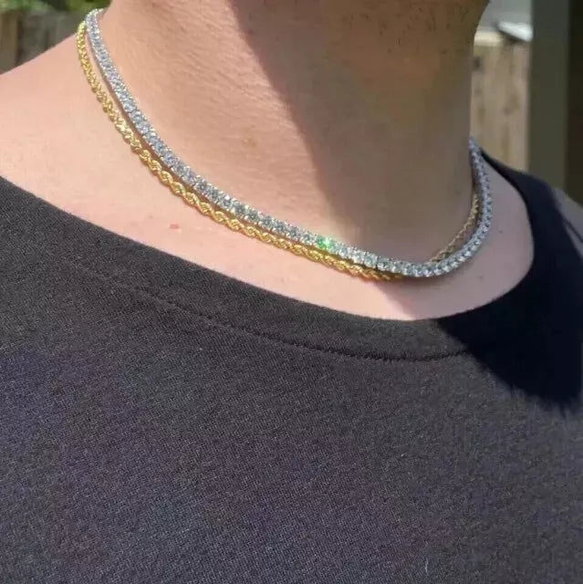 Crystal' Tennis Necklace