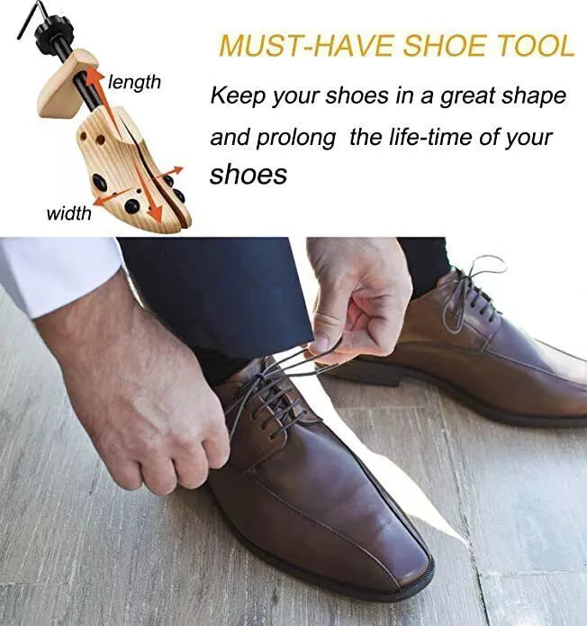 Wooden Shoe Stretcher – Make Tight Shoes Instantly More Comfortable