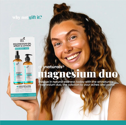 Magnesium Spray & Lotion Set – Daily Muscle & Skin Care