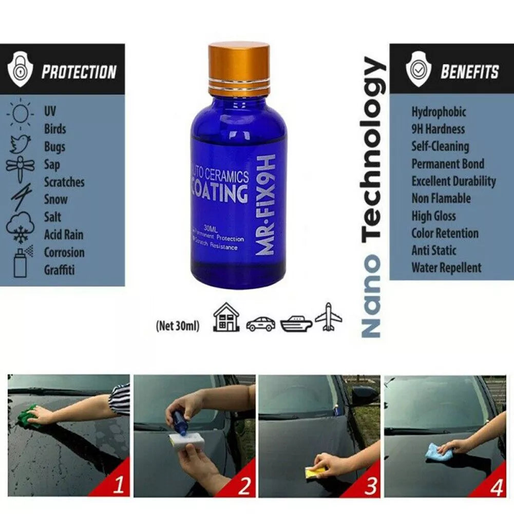 9H Ceramic Coating Liquid Scratch-Resistant Shine That Lasts