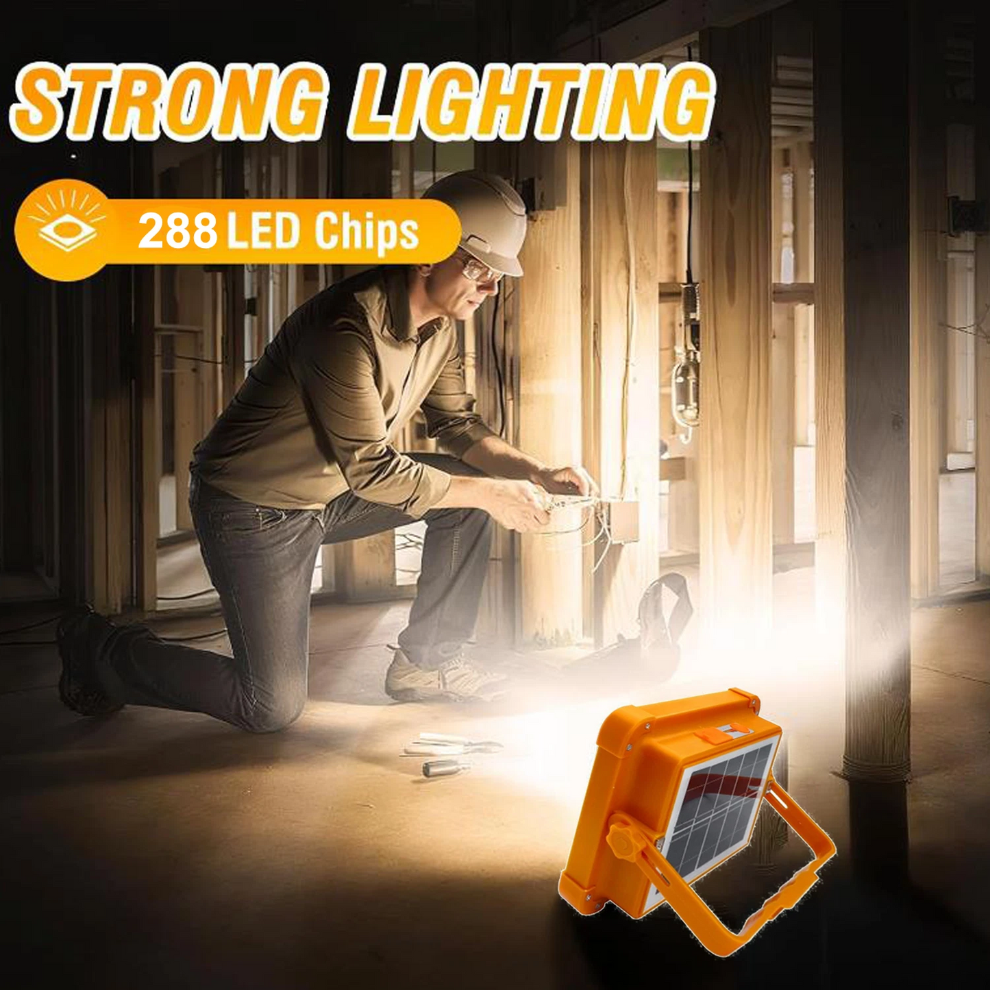 LED Solar Flood Light – Waterproof Outdoor Garden & Security Lamp