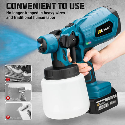 Wireless Paint Sprayer Smooth, Fast & Effortless Painting Anywhere