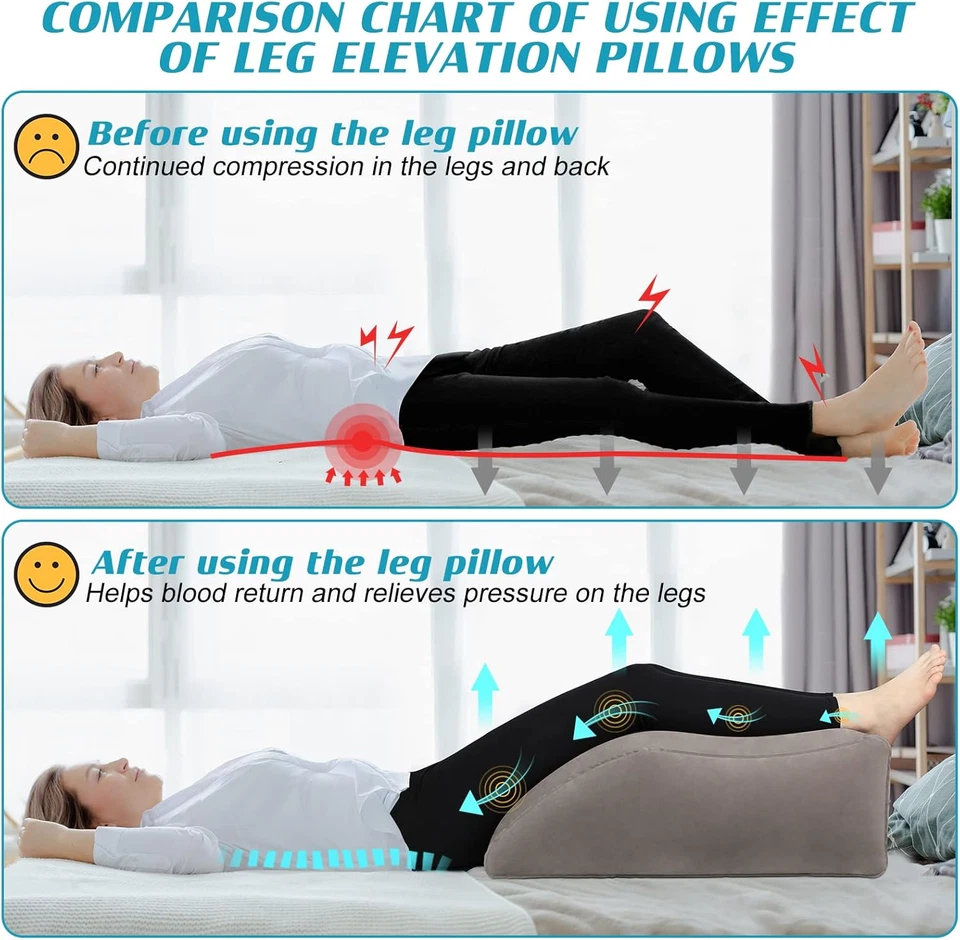 Inflatable Leg Pillow – Portable Comfort for Travel & Relaxation