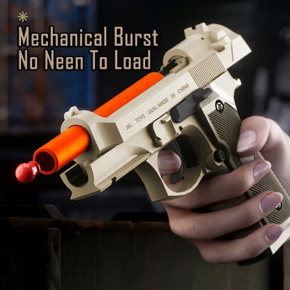 Macaron-Style Soft Dart Blaster – Compact Burst-Fire Fun Toy for Kids