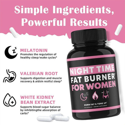 Night Time Fat Burner – Weight Loss, Boost Energy & Burn Fat