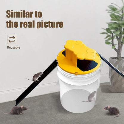 Bucket Lid Rat Trap Reusable Humane Rodent Catcher for Home