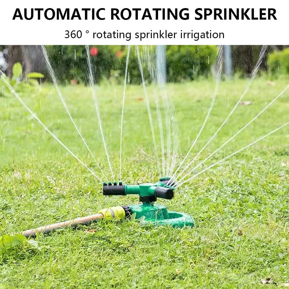 360° Rotation Lawn Sprinkler – Automatic Garden Watering Made Easy