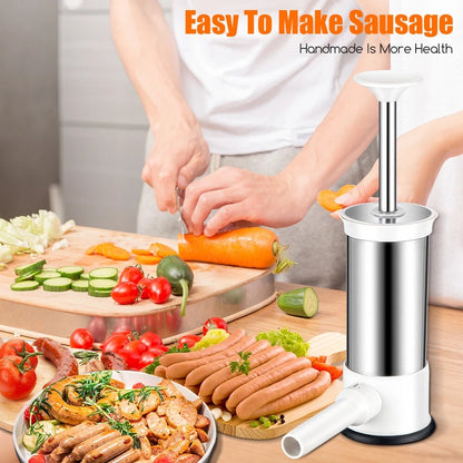 Manual Press Sausage Maker - Fill & Enjoy