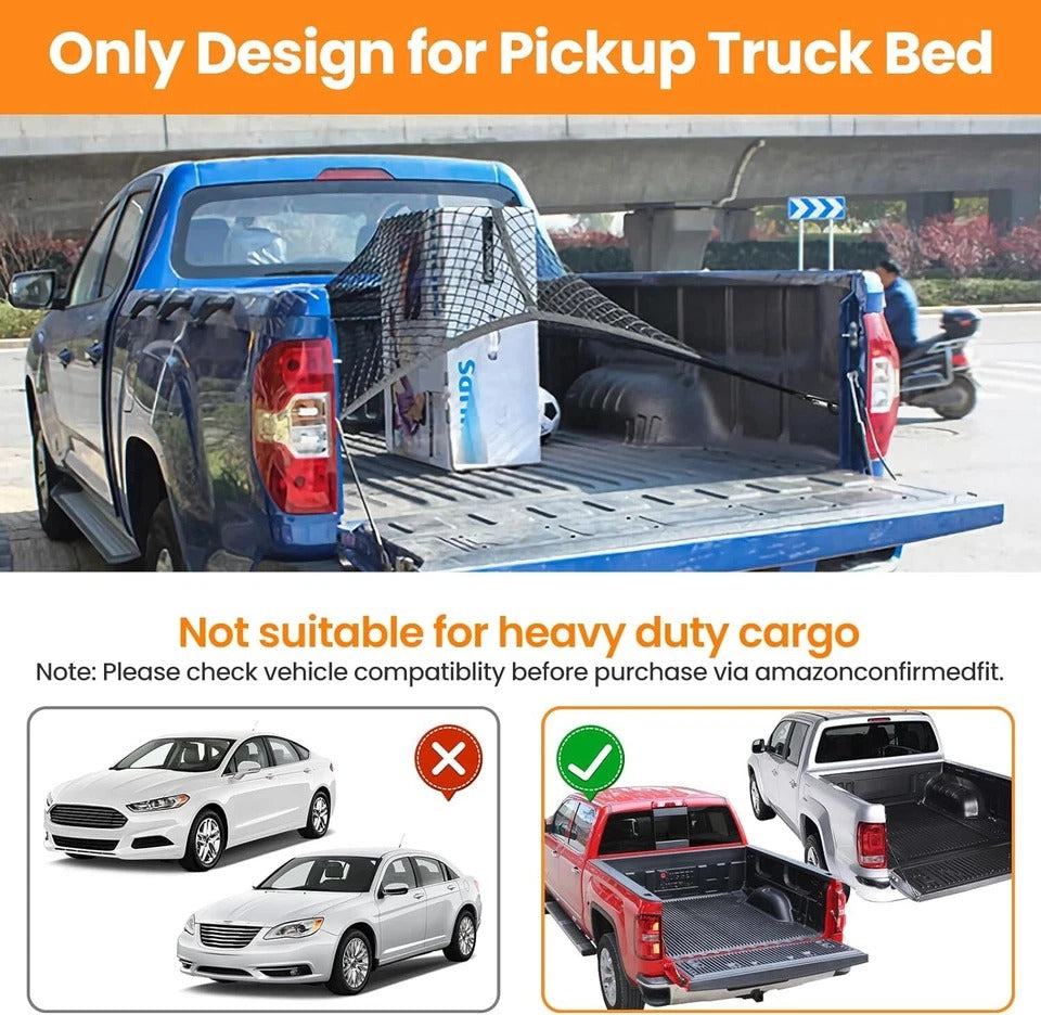 Heavy-Duty Truck Bed Luggage Net