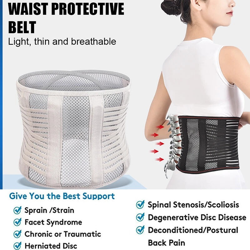 Lumbar Support Belt – Adjustable Waist & Lower Back Brace