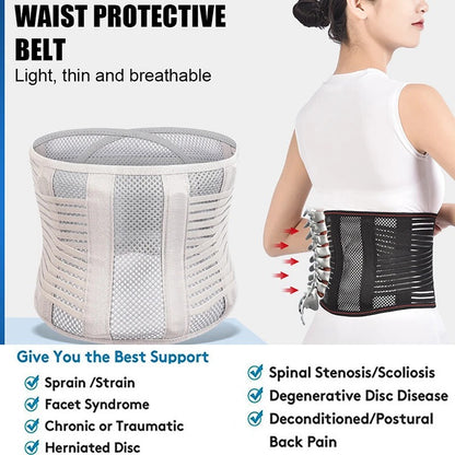 Lumbar Support Belt – Adjustable Waist & Lower Back Brace