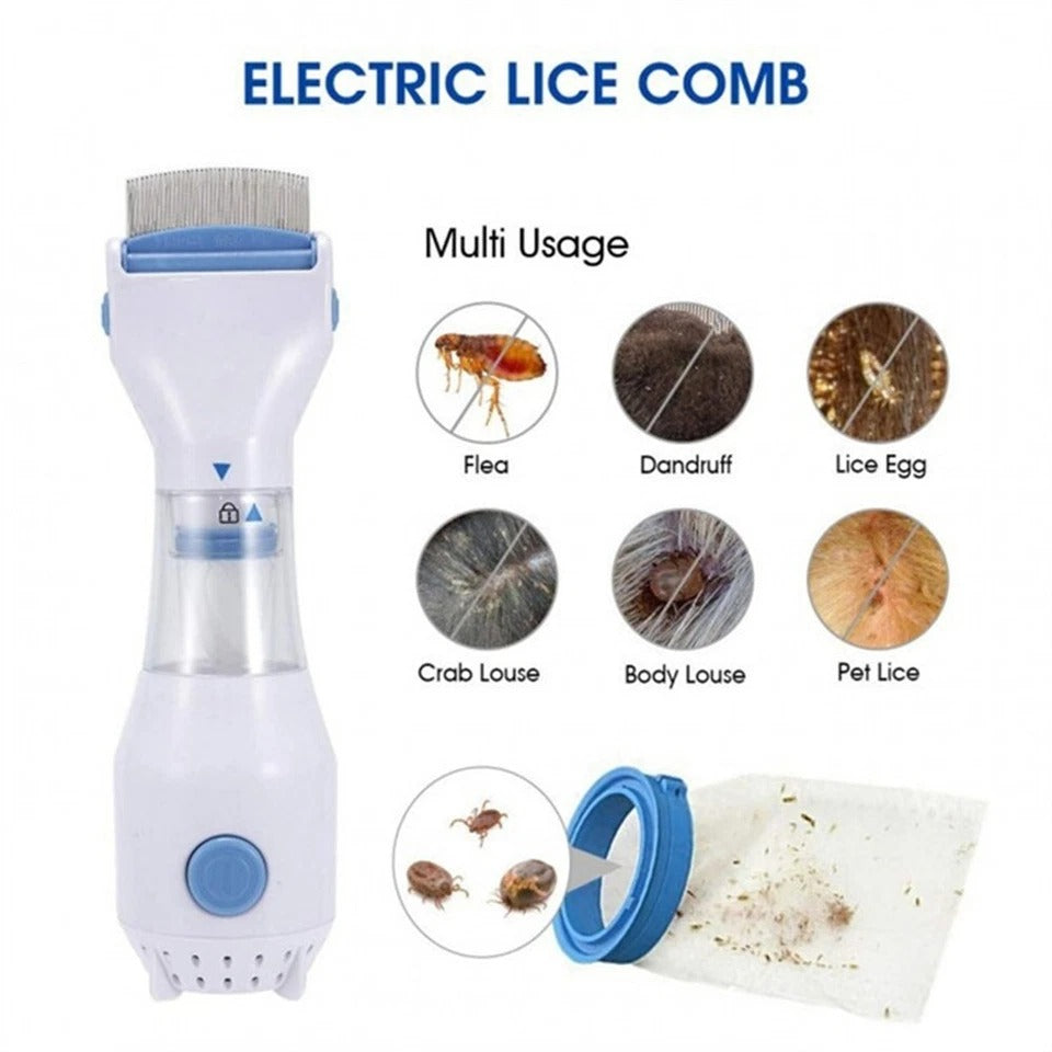 Vacuum Comb for Lice & Parasites