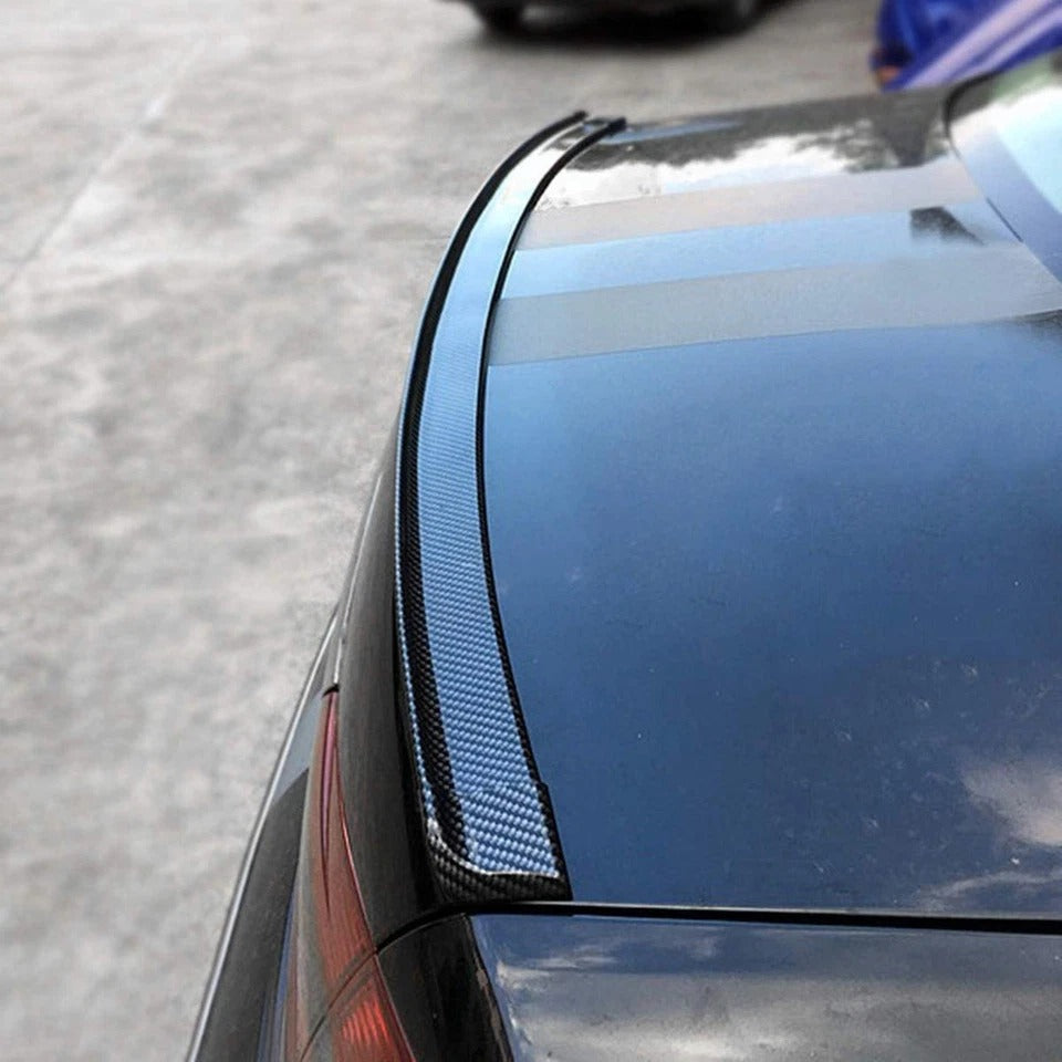Universal Carbon Look Rubber Spoiler for Sleek Style