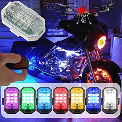 Set of 2 LED Strobe Lights with Remote – Party & Stage Lighting Effects