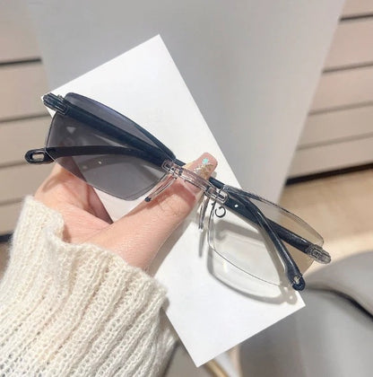 Vision Aid Color-Changing Anti-Blue Light Presbyopia Glasses