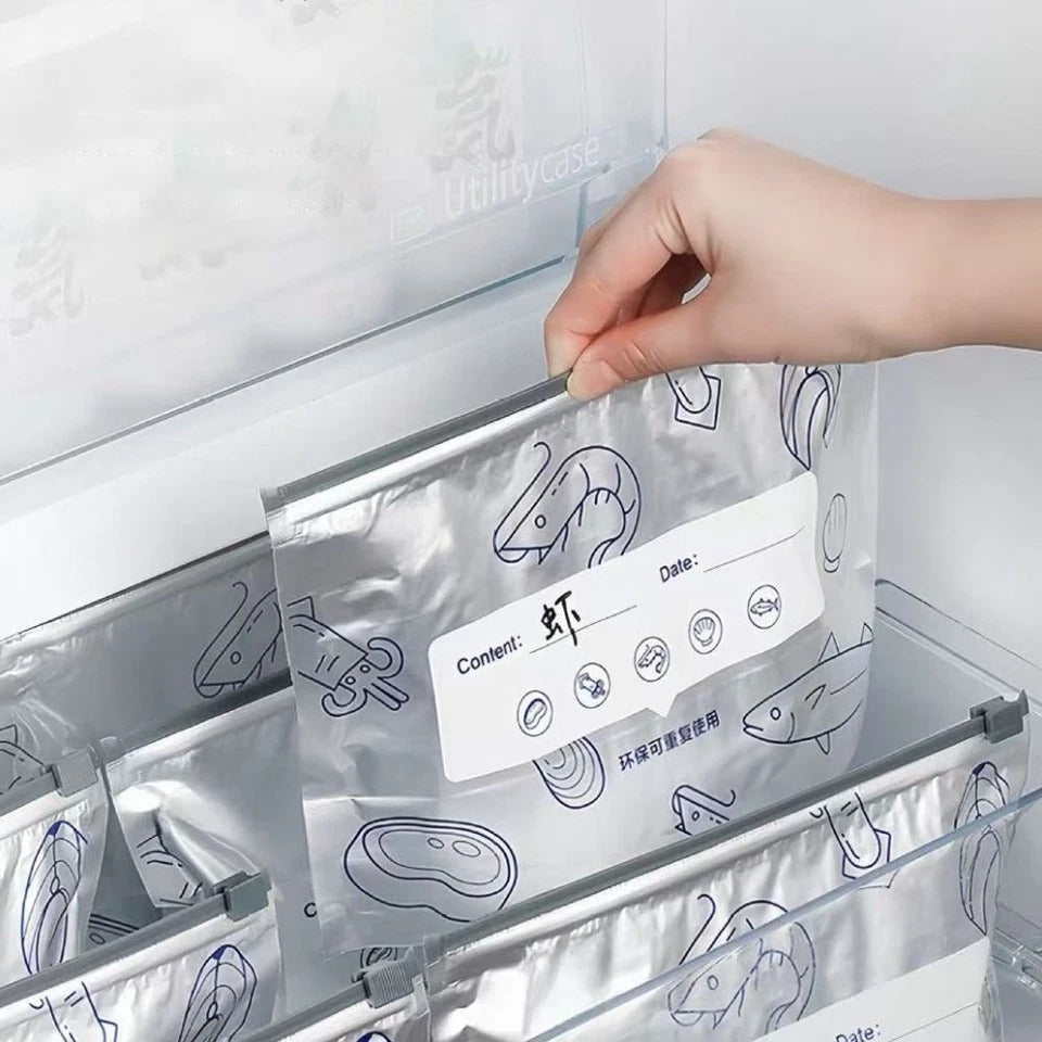 Aluminum Fresh-Keeping Bag – Reusable & Easy-Seal Storage