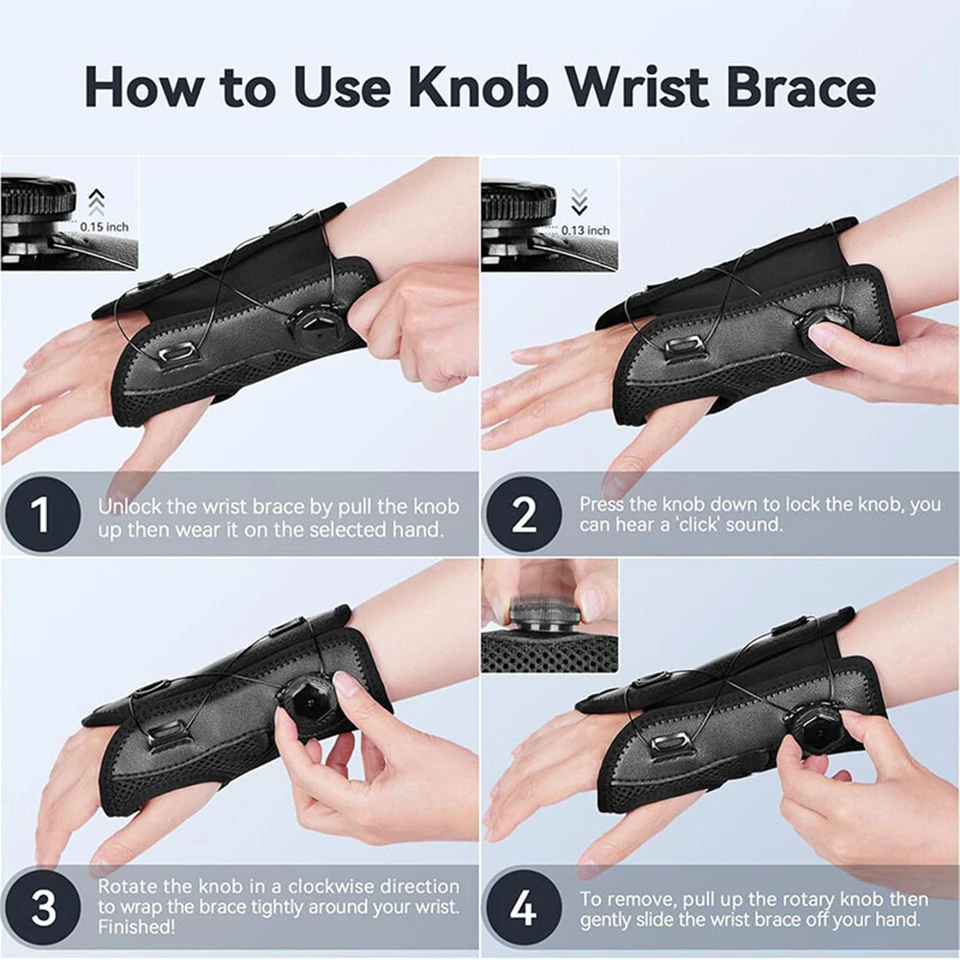 Carpal Tunnel Wrist Brace – Adjustable Support & Compression Splint