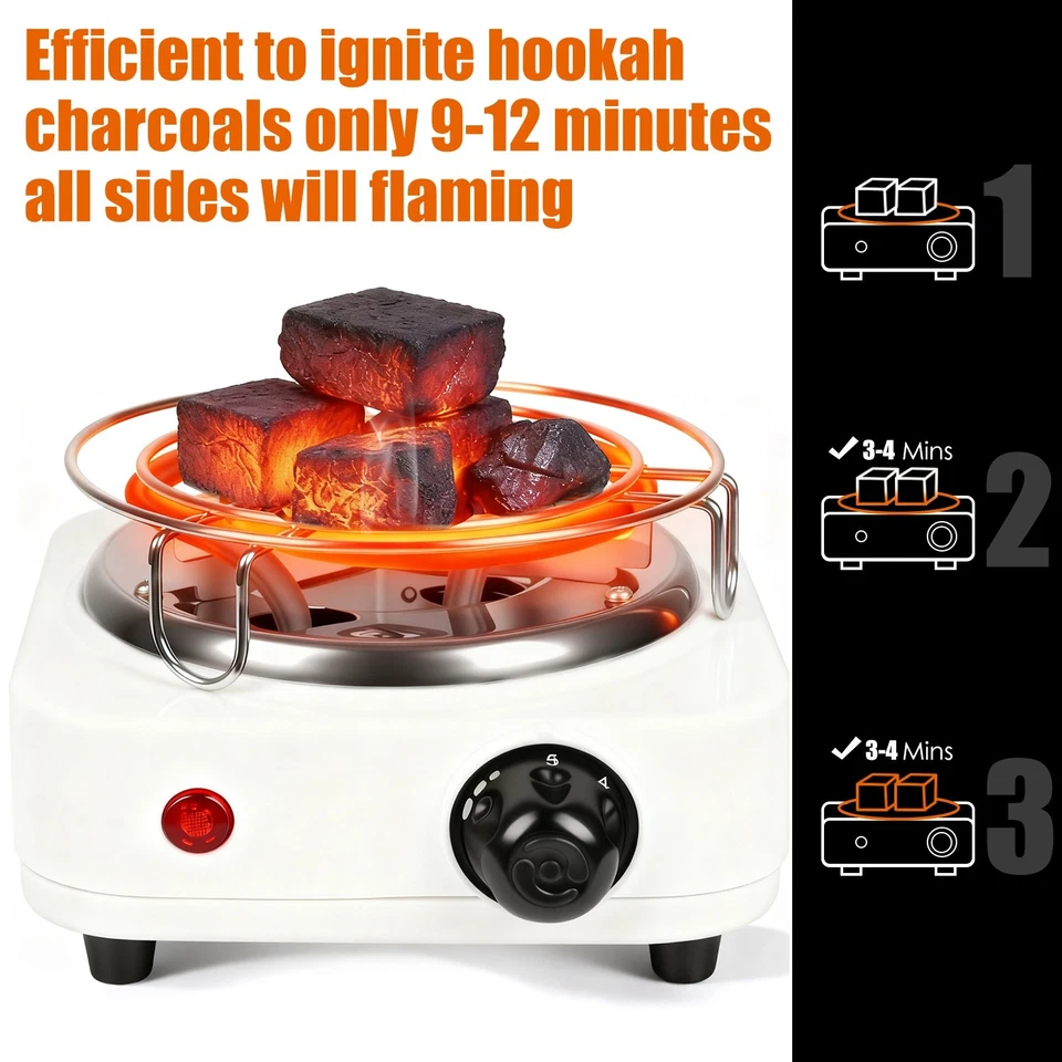Portable Electric Hot Plate – 1000W Single Cooking Stove