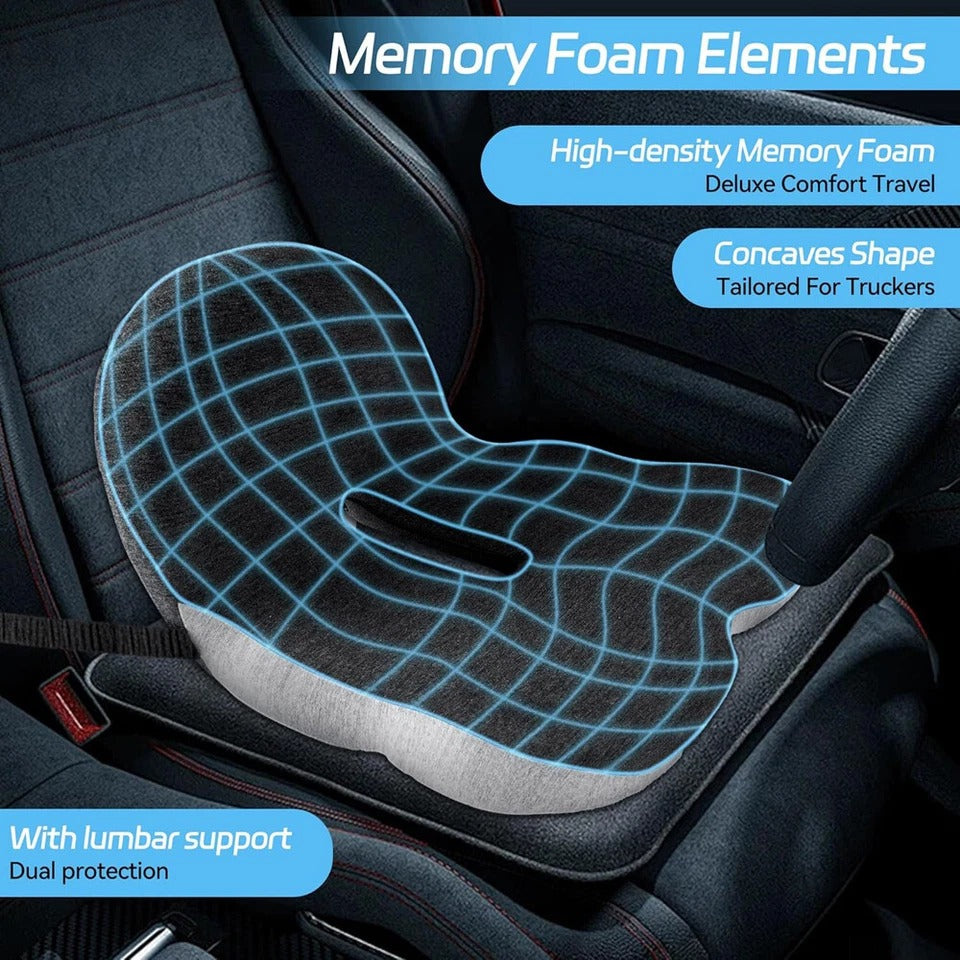 Non-Slip Memory Foam Seat Cushion – All-Day Comfort & Support
