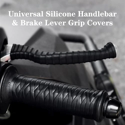 Universal Silicone Motorcycle Grip Covers – Non-Slip Handlebar & Brake Lever Wrap