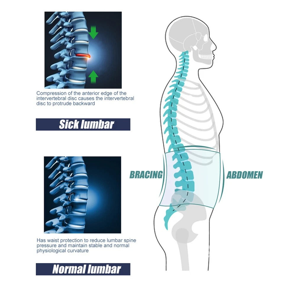 Lumbar Support Belt – Adjustable Waist & Lower Back Brace