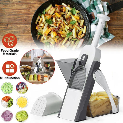Multipurpose Safe Vegetable Slicer — Slice Safely & Fast - High Quality