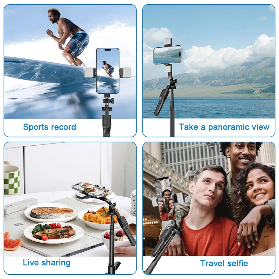 Wireless Selfie Stick Tripod – Stable Smartphone Stand for Photos & Live Streaming