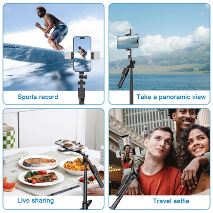 Wireless Selfie Stick Tripod – Stable Smartphone Stand for Photos & Live Streaming